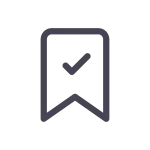 Bookmark Check SVG Icon